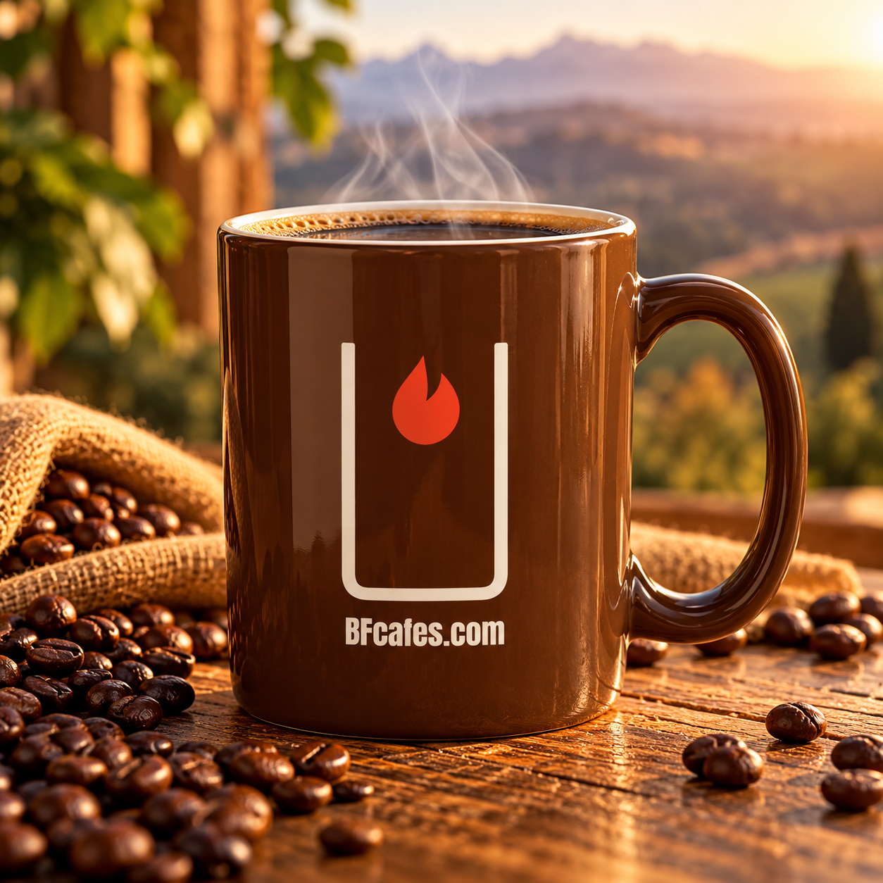 Buttfire Mug — 14oz ceramic with the Buttfire mark